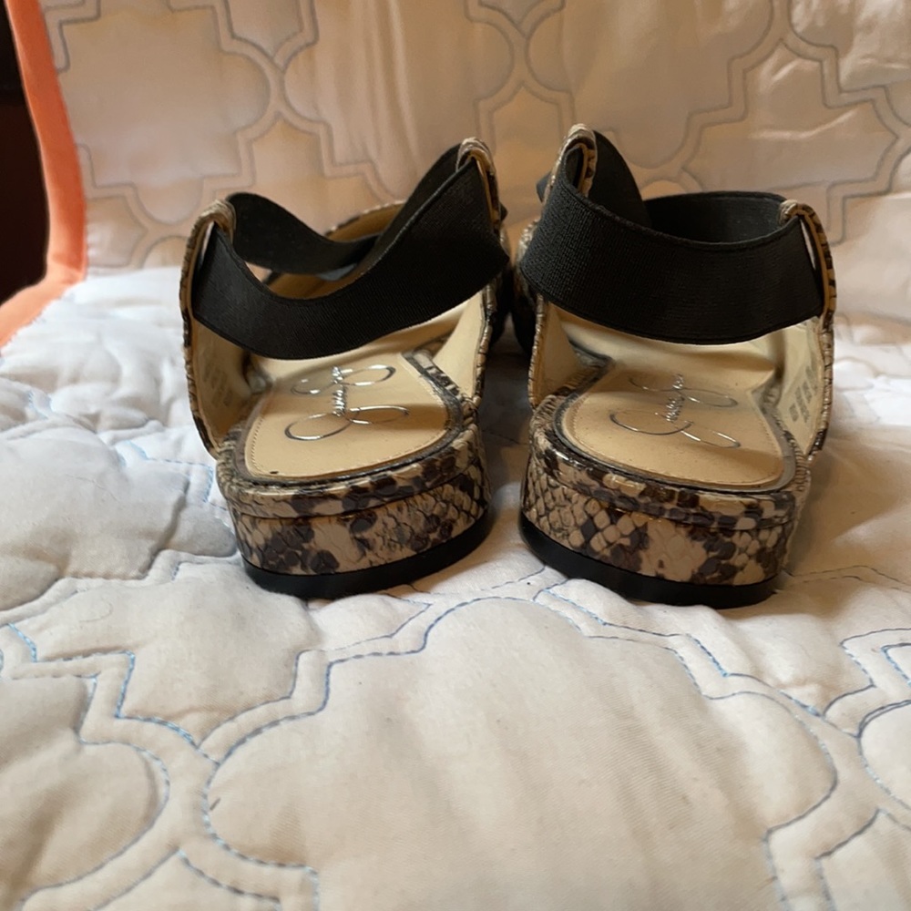 Jessica Simpson python print flats - Picture 4 of 5